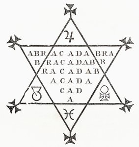 Abracadabra, från The Ingoldsby Legends or Mirth and Marvels, av Thomas Ingoldsby, publicerad 1865 av English School