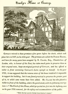 Abraham Cowleys hus i Chertsey av English School