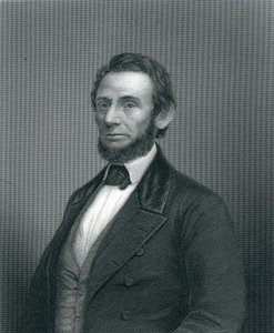 Abraham Lincoln, graverad av H. C. Balding, 1800-talet av English School