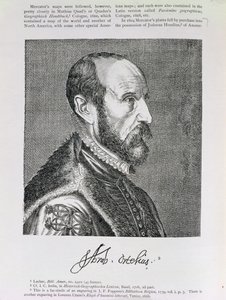 Abraham Ortelius (1527-98) illustration från volym IV av 