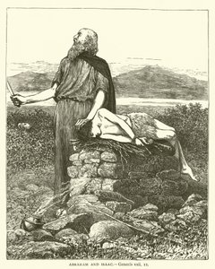 Abraham och Isak, Genesis, xxii av English School