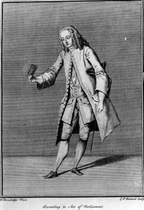 Enligt Act of Parliament, gjord av Louis Phillippe Boltard efter Bartholomew Dandridge, 1737 av English School