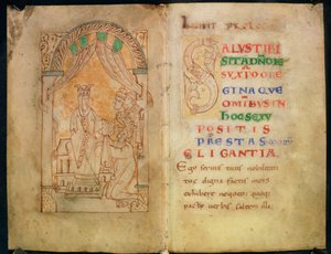 Lägg till 33241 ff.1v-2 Drottning Emmas hustru till Ethelred II och Cnut får boken av dess författare; Stort `S