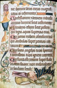 Lägg till 42130 f.182v Psalm 103 med grotesker, från 