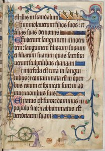 Lägg till. 42130, f.193, Psalm 105, Kvinnor som spinner och kardar ull, från 