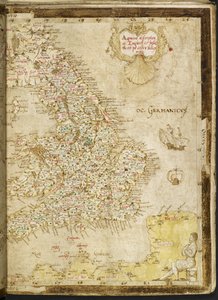 Lägg till. 62540, ff.3v-4, Karta över Storbritannien och Irland, från 