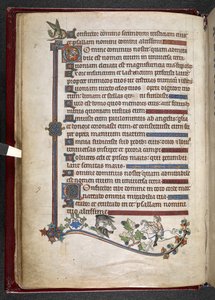 Lägg till MS 24686, f.14v, Pojke på ponny med falkjaktande anka, c.1284-1316 (vellum) av English School