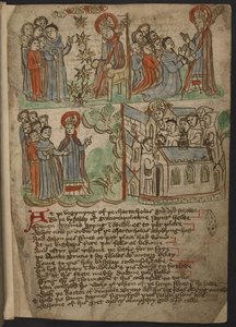 Lägg till MS 37049, f.22 The Carthusian Miscellany (religiös prosa och vers) på nordengelska, inklusive en symbol (sammanfattning) av Mandevilles resor (bläck & färg på papper) av English School