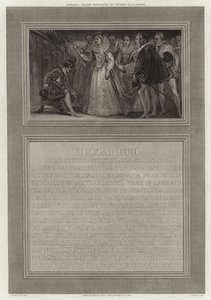 Amiral Drake adlad av drottning Elizabeth av English School