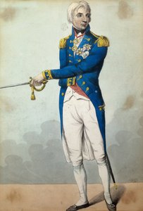 Admiral Horatio Nelson (1758-1805) swed av English School
