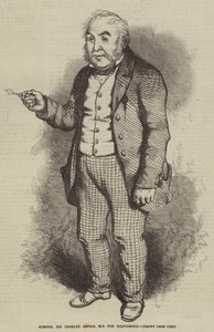 Amiral Sir Charles Napier, MP för Southwark (gravyr) av English School