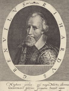 Amiral Sir Richard Grenville av English School