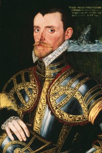 Amiral Sir Richard Hawkins (1532-1595), ca 1590 (olja på pannå) av English School