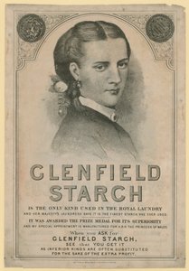 Annons för Clenfield Starch av English School