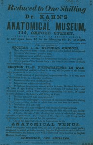 Annons för Dr Khans Grant Anatomical Museum av English School