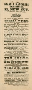 Annons för Fergusons Grand and Oriental Promenade and Exhibition, 32 New Cut, Lambeth, London av English School