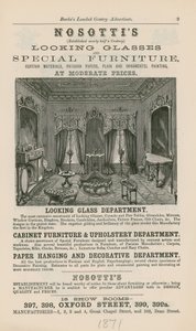 Werbung für Nosottis Spiegel und Spezialmöbel