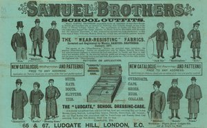 Annons för Samuel Brothers, Ludgate Hill, London av English School