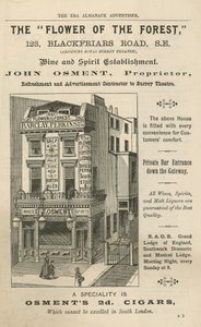 Annons för The Flower of the Forest, 123 Blackfriars Road, London av English School