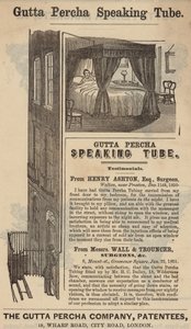 Annons för Gutta Percha-talröret av English School