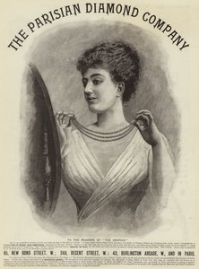 Annons, The Parisian Diamond Company (gravyr) av English School
