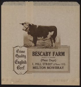 Annons för Bescaby Farm nötkött