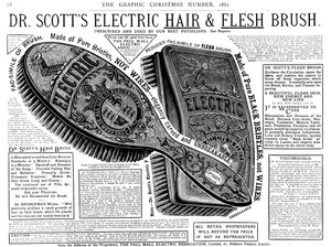 Annons för Dr Scotts Electric Hair and Flesh Brush