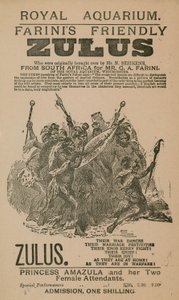 Annons för Farinis Friendly Zulus av English School