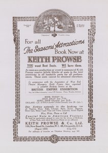 Annons för Keith Prowse av English School