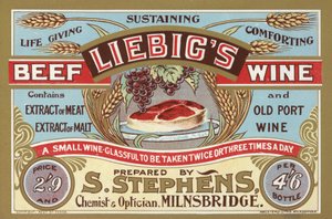 Annons för Liebigs Beef Wine av English School