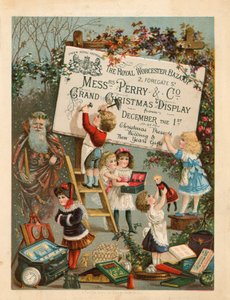Annons för The Royal Worcester Bazaar, 2 Foregate Street, London av English School