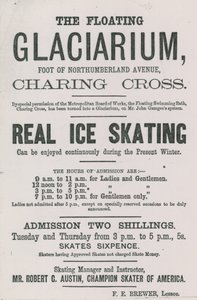 Annons för Flytande Glaciarium av English School