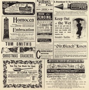 Reklam spreds från The Graphic Christmas Number 1897 av English School