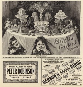 Reklam spreds från The Graphic Christmas Number 1897 av English School