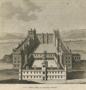 Flygfoto över Chelsea College av English School