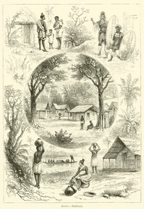 Afrika, Kaffraria (gravyr) av English School