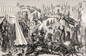 Efter slaget vid Hastings, c.1880 av English School