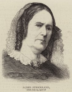 Agnes Strickland (gravyr) av English School