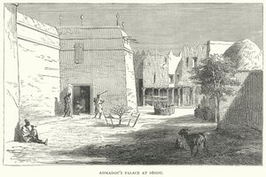 Ahmadous palats vid Segou (gravyr) av English School