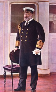 Albert Edward Prince of Wales, hedersamiral av flottan, 1898 av English School