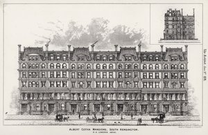 Albert Gotha Mansions, South Kensington (gravyr) av English School