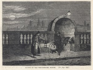 Alkov på Westminster Bridge av English School