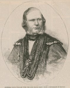 Alderman David Williams Wire, valde Lord Mayor av English School