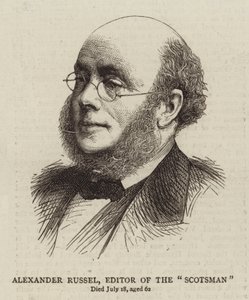 Alexander Russel, Herausgeber von The "Scotsman" (Gravur)