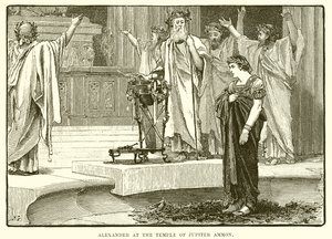 Alexander vid Jupiter Ammons tempel av English School