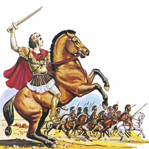 Alexander den store om Bucephalus av English School