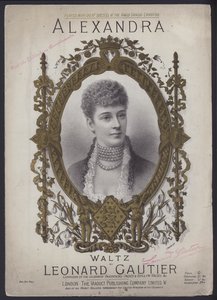 Alexandra, en vals av Leonard Gautier (färg litho) av English School