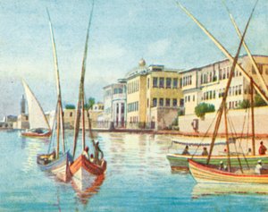 Alexandria, Ras-et-Tin (färglitografi) av English School
