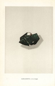 Alexandrite in the rough, från Edwin Streeters "Precious Stones and Gems", London, George Bell & Sons av English School