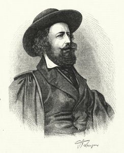Alfred Lord Tennyson (gravyr) av English School